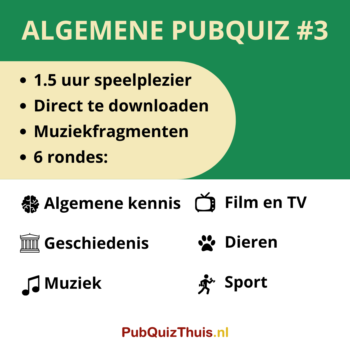 Algemene PubQuiz #3
