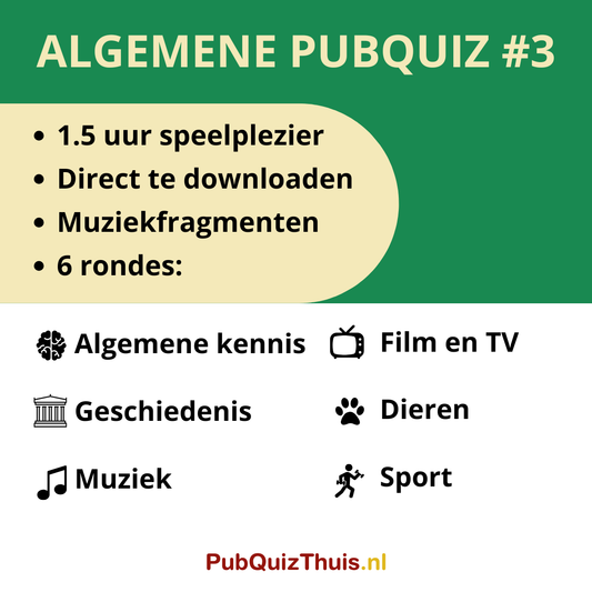 Algemene PubQuiz #3