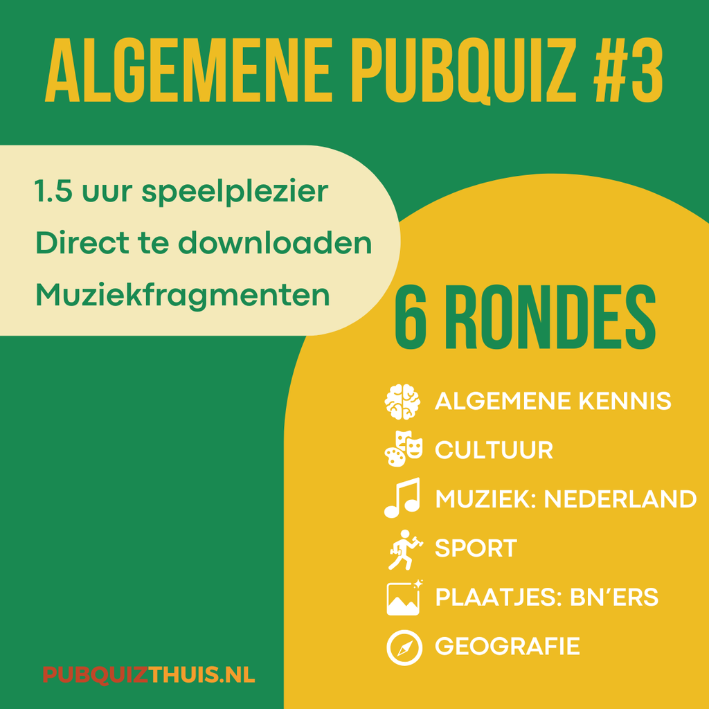 Algemene PubQuiz #3