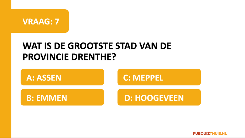 Algemene PubQuiz #1